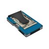 Grid Wallet Aluminum Wallet with Money Clip, Blue ALUBL-CLIP